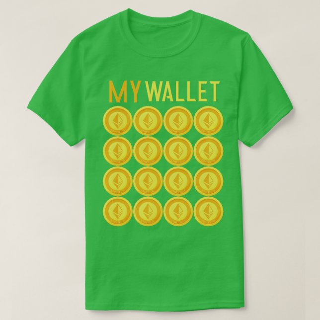 FUNNY Ethereum Cryptocurrency ETH Blockchain T-Shirt (Design Front)