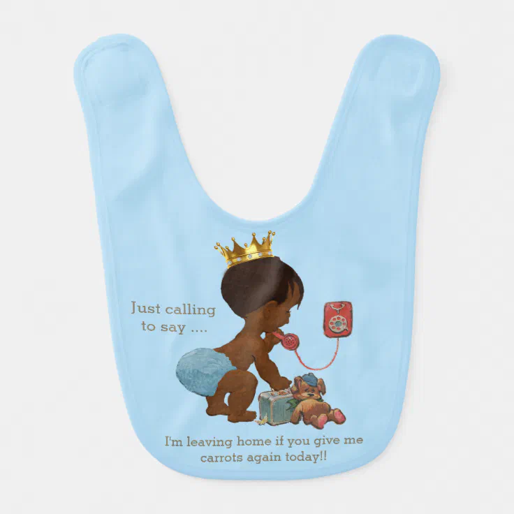 Funny Ethnic Leaving Home if You Give Me Carrots Bib | Zazzle