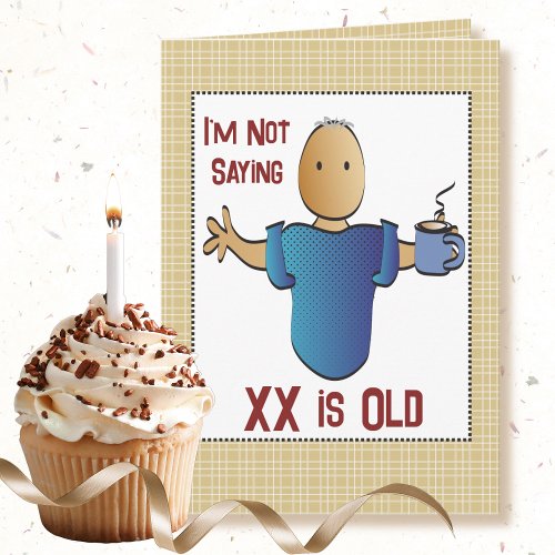 Funny Ethnic Male Cartoon Joke Birthday Card