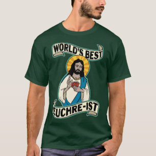 Funny Euchre Worlds Best Euchreist Jesus Pun T-Shirt
