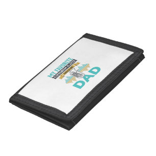 Funny Euphonium Dad Vintage Music Design_1 Trifold Wallet