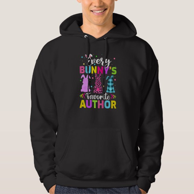 Funny Every Bunny's Favorite Author Easter Hoodie (Front)