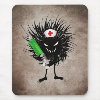 Funny Evil Character Nurse Syringe Gothic Mouse Pad