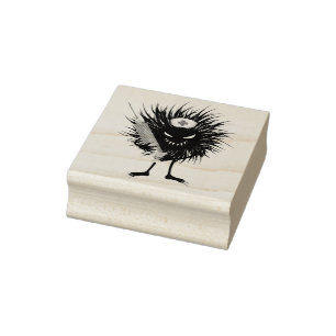 Funny Evil Character Nurse Syringe Gothic Rubber Stamp