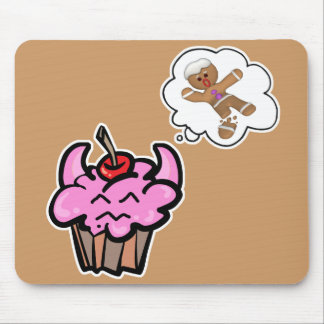 Funny Evil Cookie Killer Cupcake Mouse Pad