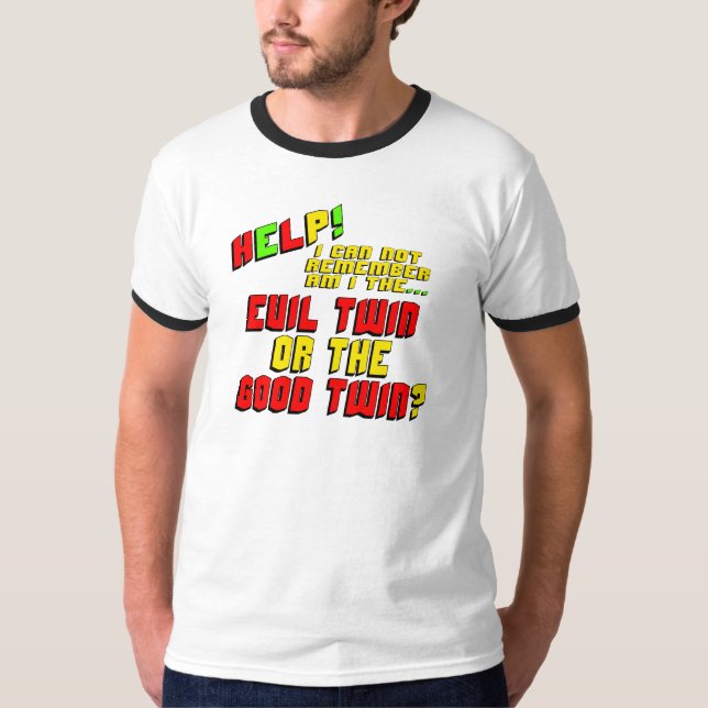 Funny Evil Twin T-shirts Gifts (Front)
