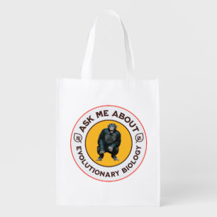 Funny Evolution Biology Meme Nerd Humor Gift Grocery Bag