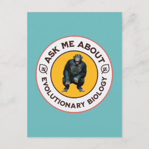 Funny Evolution Biology Meme Nerd Humor Gift Postcard