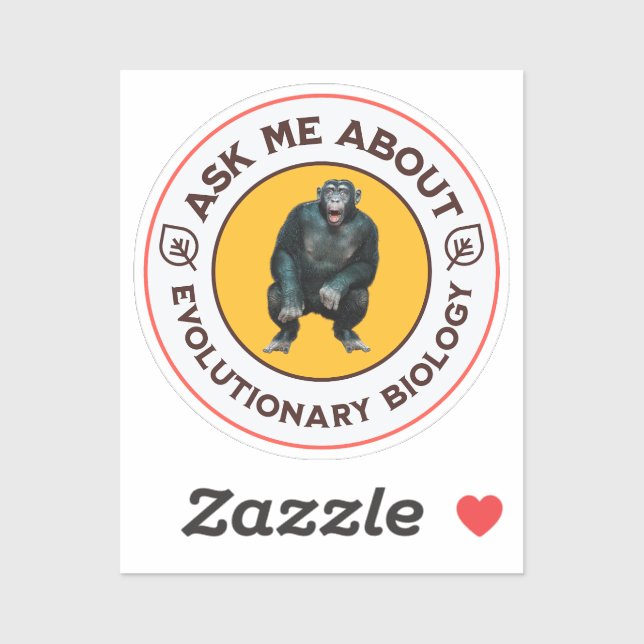 Funny Evolution Biology Meme Nerd Humor Gift Sticker (Sheet)