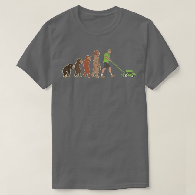 Funny Evolution of a gardener T-Shirt (Design Front)