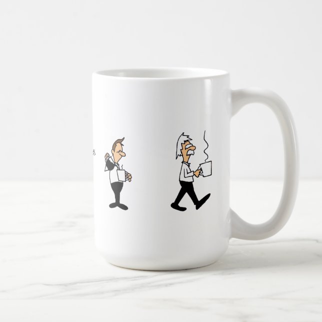 Funny Evolution of Coffee Drinkers Mug (Right)