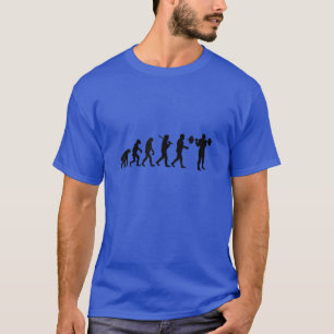 Funny Evolution Of Man - Bodybuilding Squat T-Shirt
