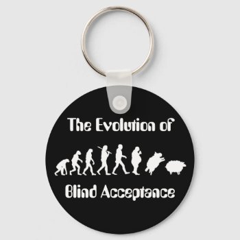 Funny Evolution Of Man Parody Keychain by OffensiveShirts at Zazzle