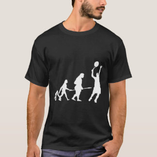 Funny Evolution Of Tennis Design Men Boys Tennis L T-Shirt