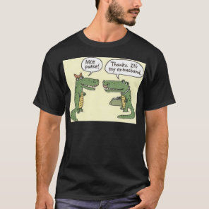 Funny Ex Husband Alligator Purse T-Shirt