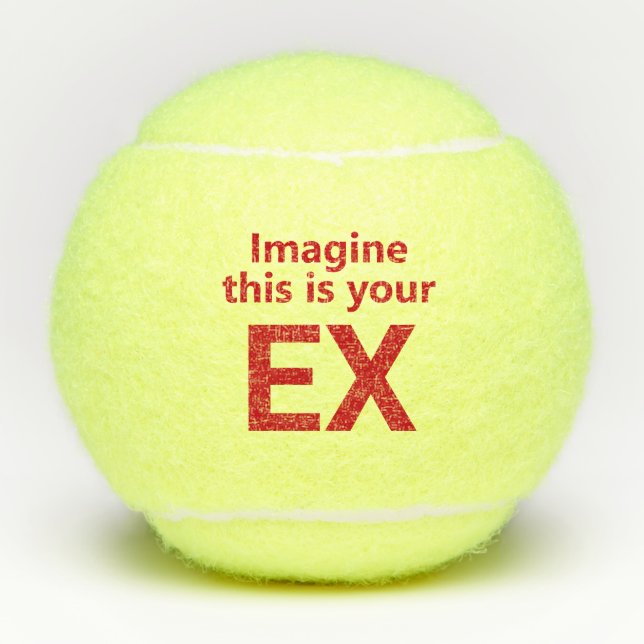 Funny Ex-Wife Tennis Balls (Front)
