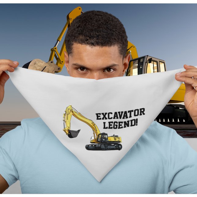 Funny Excavator Legend Heavy Equipment Operator Bandana (Creator Uploaded)