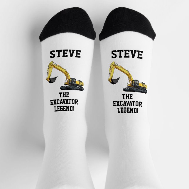 Funny Excavator Legend Heavy Equipment Operator So Socks (Top)