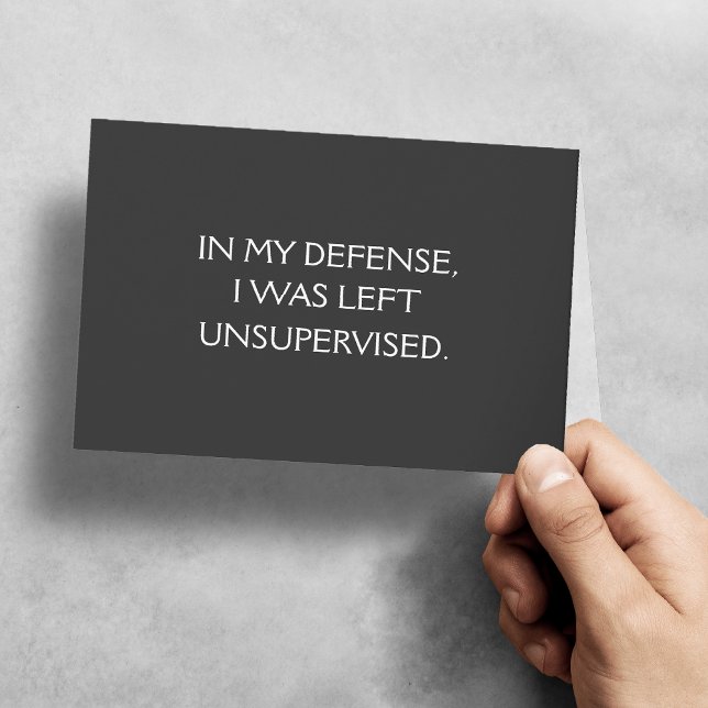 Funny Excuse I'm Sorry Card (A funny card to say "I'm Sorry"!)