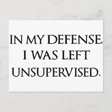 Funny Excuse Quote Witty Manly Typography Quotes Postcard