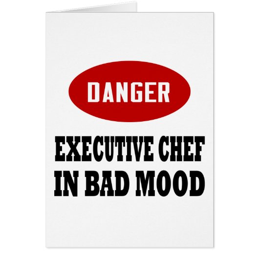 Funny Executive Chef Cards (Front)