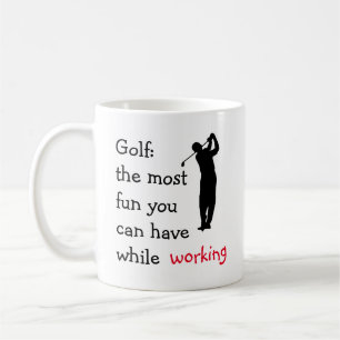 Funny Executive Golf Theme Coffee Mug
