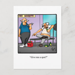 Funny Exercise Humor Postcard