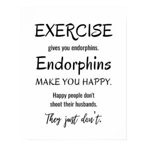 Funny Exercise Quote, Gym Poster, Workout Fitness Poster