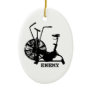Funny Exercise Workout Fitness Air Bike Enemy Ceramic Ornament