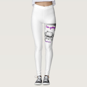 Funny Exhausted Cat T-Shirt – Giving My Best Leggings
