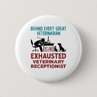 Funny Exhausted Veterinary Receptionist