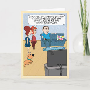 Funny Exotic Getaway Birthday Card