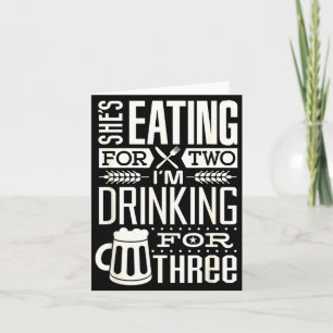 Funny Expecting Dad Shirt For Pregnancy New Dad Fa Card