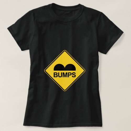 Funny Expecting Twins Bumps Traffic Sign T_Shirt
