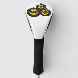 Funny Expressions Halloween Pumpkins Golf Head Cover