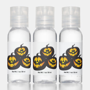 Funny Expressions Halloween Pumpkins Hand Sanitizer