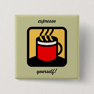 Funny expresso coffee button