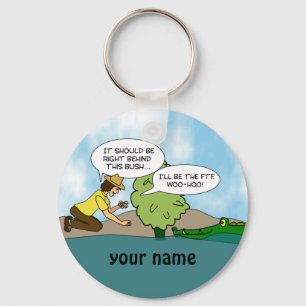 Funny Extreme Cache Geocaching Swag Custom Name Keychain