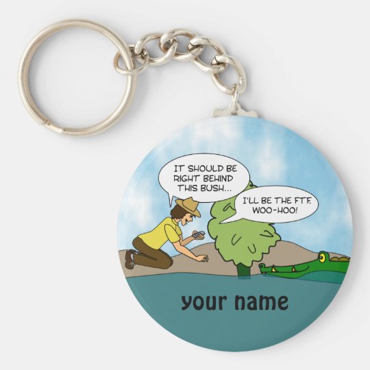 Funny Extreme Cache Geocaching Swag Custom Name Keychain