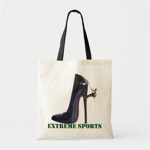 Funny Extreme Sports _ Shoe Climbing Tote Bag