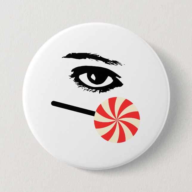 Funny Eye Candy Button for Men – Bold & Playful (Front)