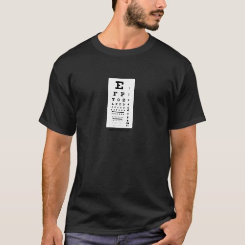 Funny Eye Chart T_Shirt