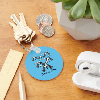 Funny Eyed Mosquitoes Dinner Time Keychain