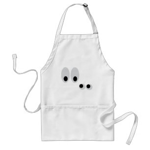 funny eyes adult apron