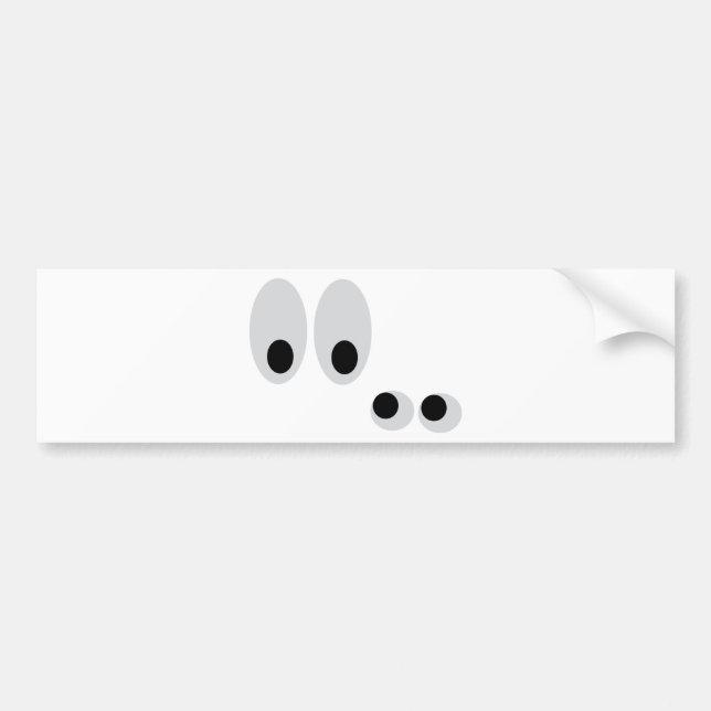 funny eyes bumper sticker (Front)