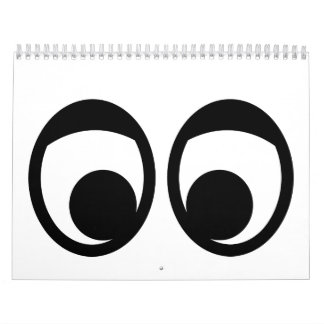Funny eyes face calendar