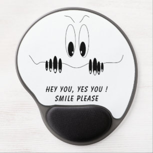 Funny Eyes Gel Mouse Pad Custom Color and Text