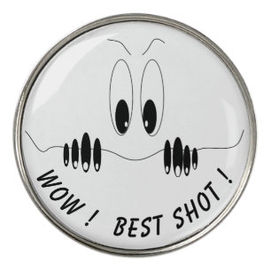 Funny Eyes Golf Ball Marker Custom Text and Color