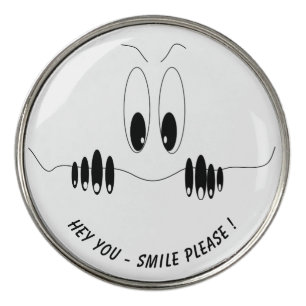 Funny Eyes Golf Ball Marker Custom Text and Colors