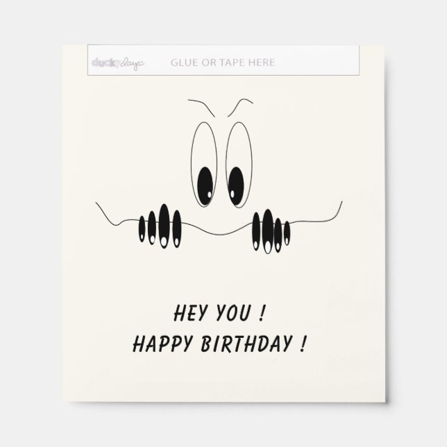 Funny Eyes Personalized Your Birthday Gift Hershey Bar Favors (Front)